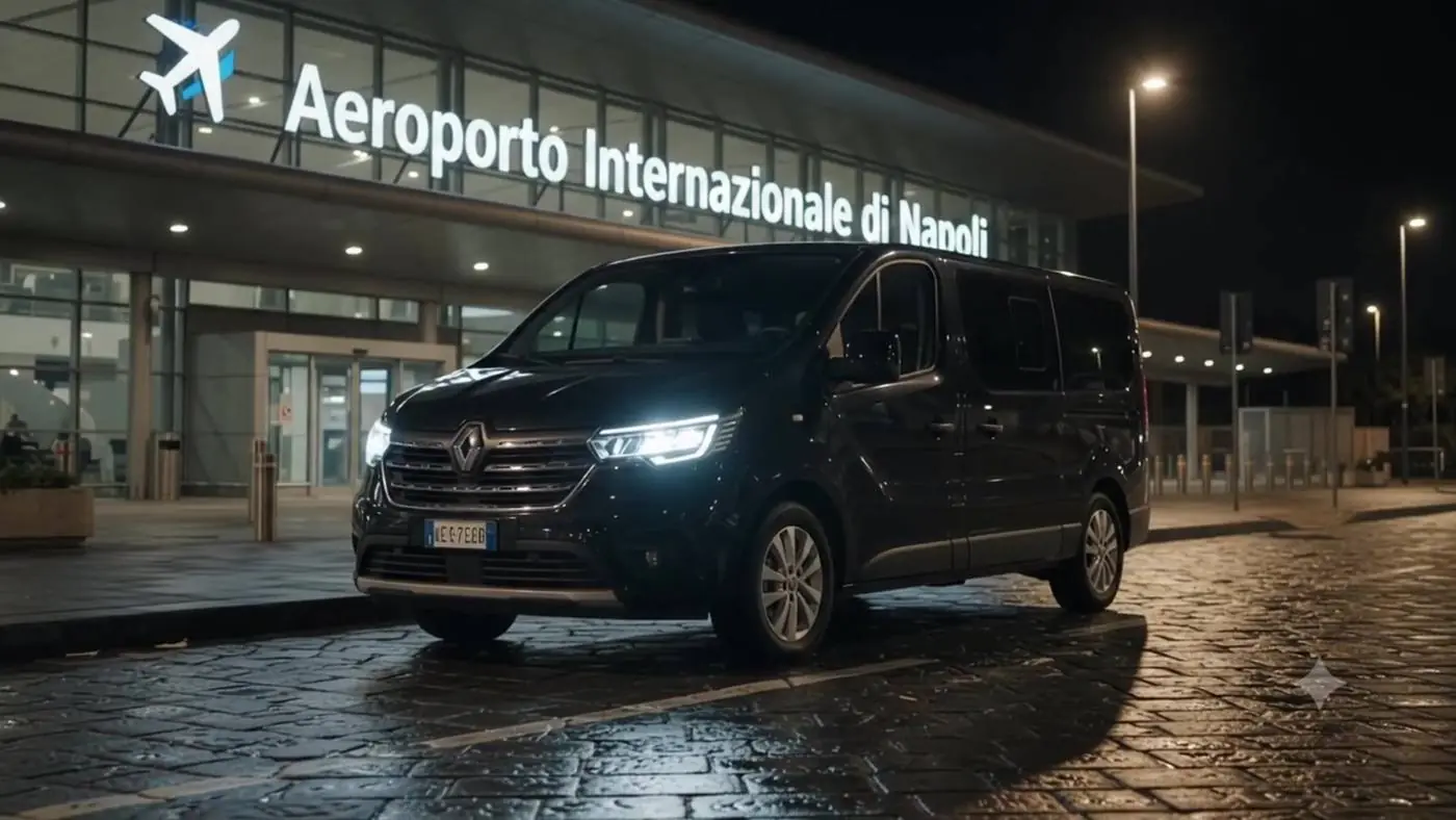 Il van nero all’aeroporto di Napoli